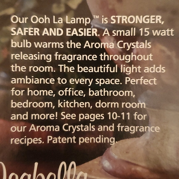 EMMA Ooh La Lamp floral lacy look NEW Home Interiors 15 watt bulb glass resin - Picture 7 of 10